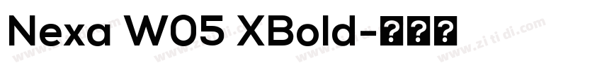 Nexa W05 XBold字体转换